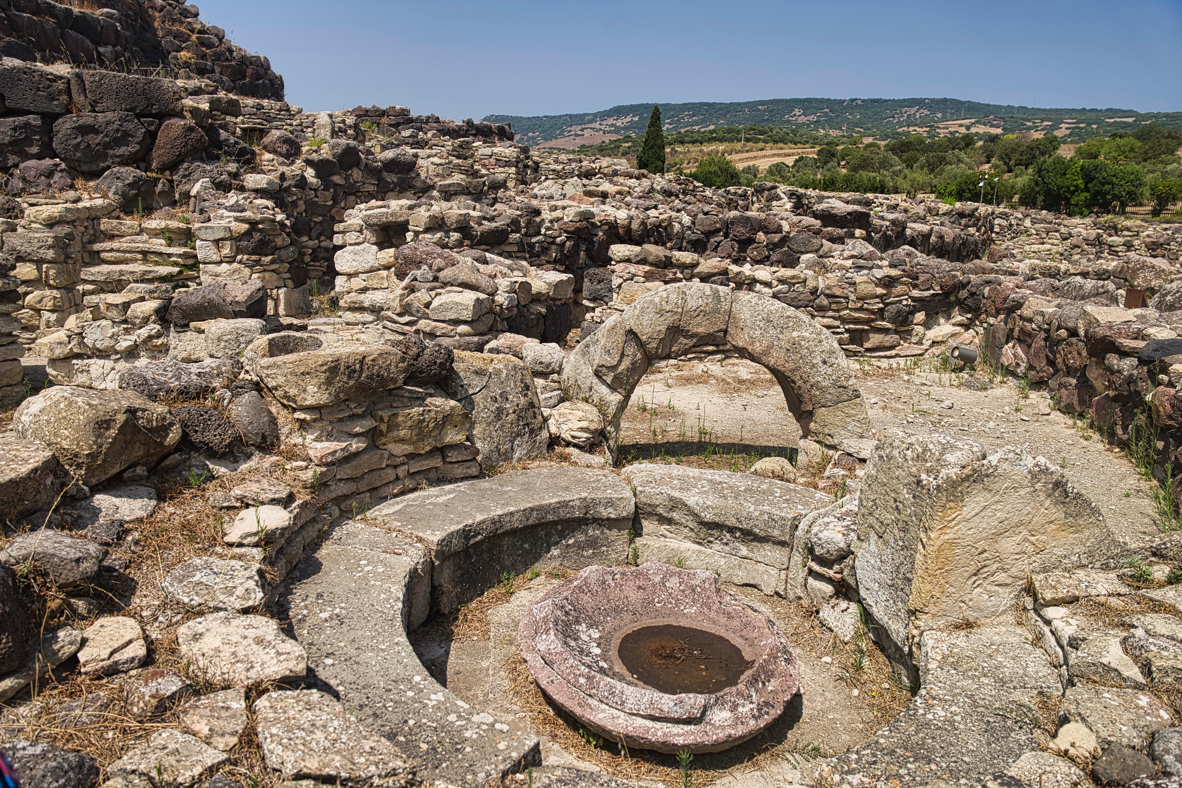 Tour nuragique de Su Nuraxi à Barumini, site UNESCO en Sardaigne